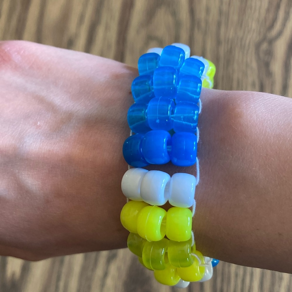 Ocean themed Kandi ladder Cuff - Picture 1 of 4